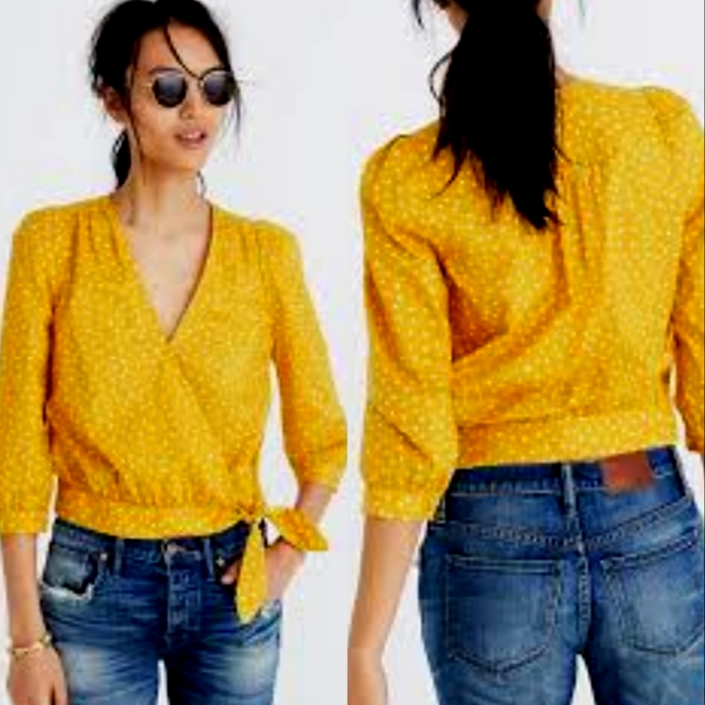 NWT Madewell Star Wrap Top
